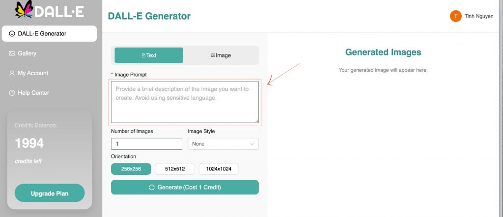 How to Generate Images on DalleFree.AI 2