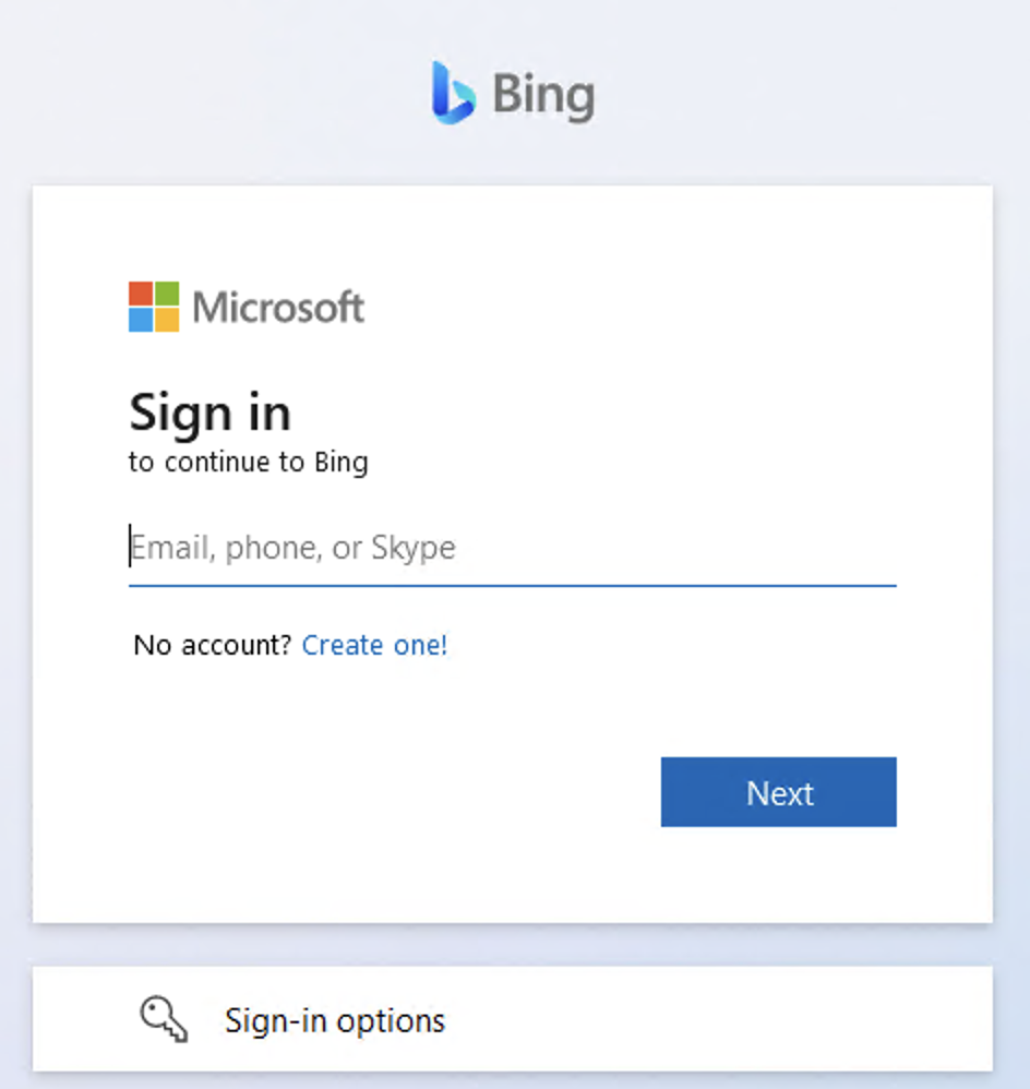 Create a Microsoft account if you don’t already have one